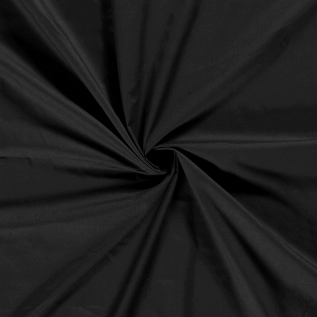 Popeline de Coton tissu Noir 