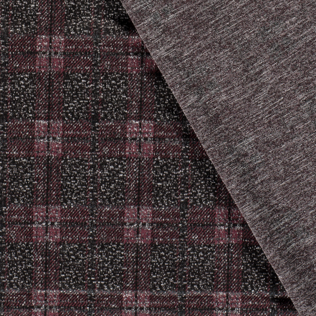 Jacquard fabric Checks brushed 