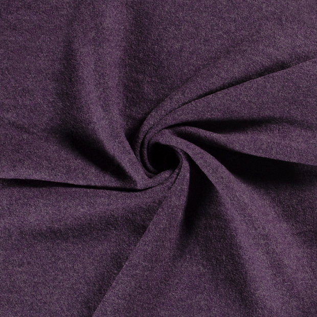 Wool Boucle fabric Purple 