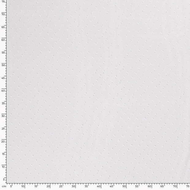Chiffon fabric Unicolour White