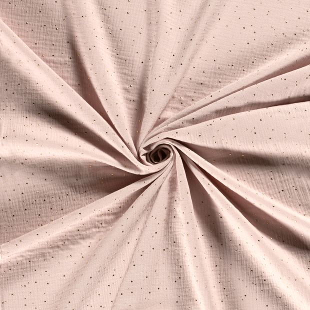Musselin fabrik Helles Pink Foliendruck 