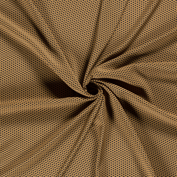 Viscose Poplin fabric Camel printed 