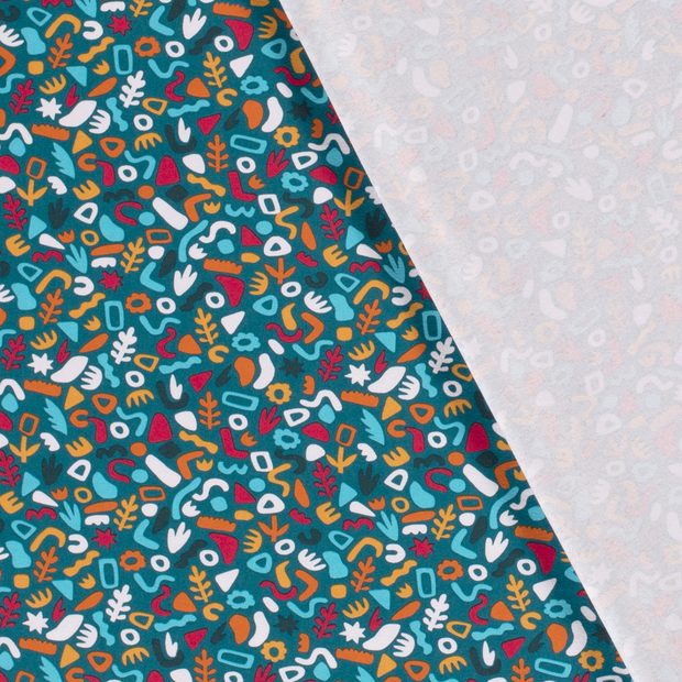 Cotton Jersey fabric Abstract printed