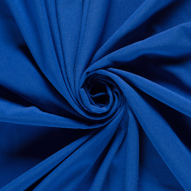 Moss Crêpe tissu Unicolore Cobalt