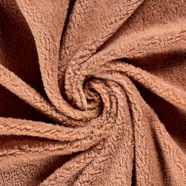 Sherpa Fleece fabric Unicolour Coral