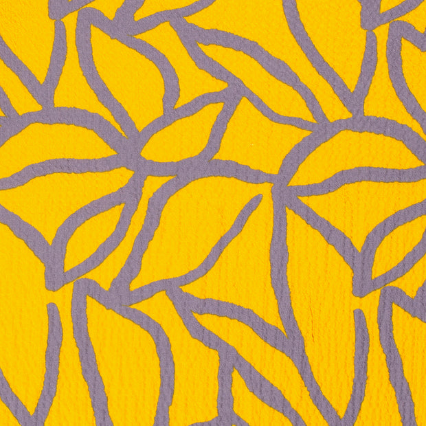 Viscose Bubble fabric Abstract Yellow