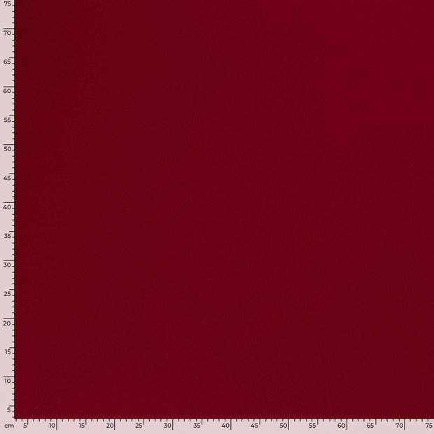 Crêpe Georgette fabric Unicolour Bordeaux