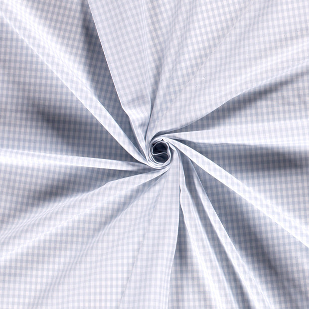 Cotton Poplin Yarn Dyed fabric Baby Blue 