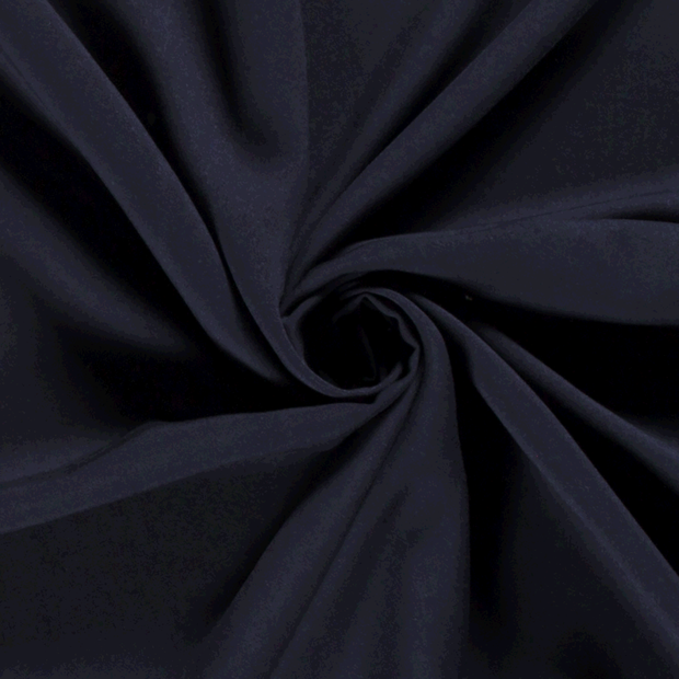 Viscose Poplin fabric Unicolour Navy