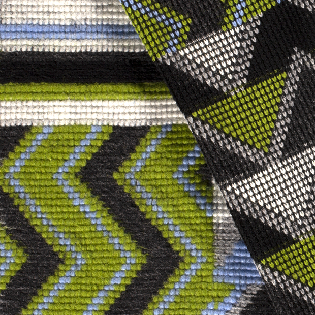 Heavy Knit fabric Abstract brushed 