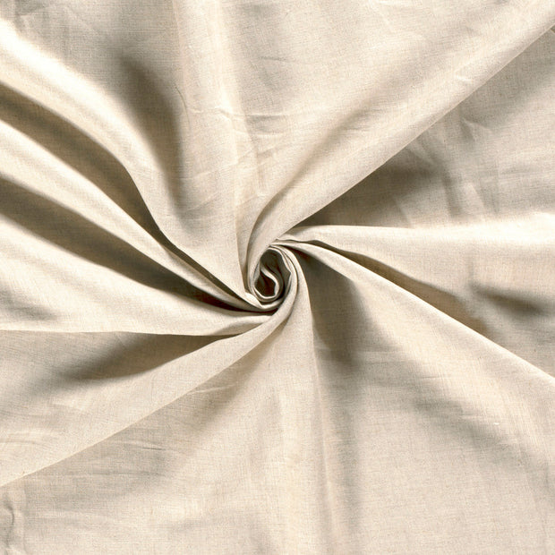Pur Lin tissu Ivory 
