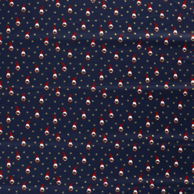 Cotton Poplin fabric Navy 
