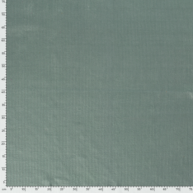 Velours Côtelé 4.5w tissu Unicolore Menthe foncée