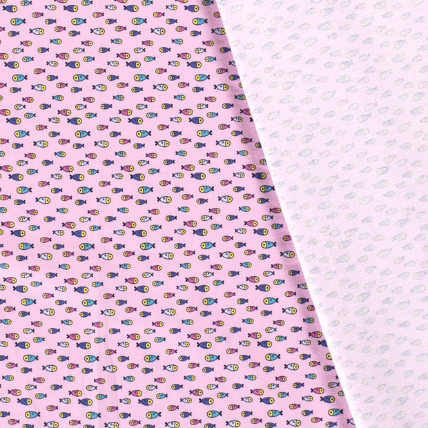 Cotton Jersey fabric Fish printed 