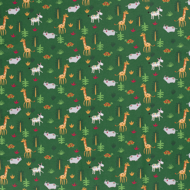 Cotton Jersey fabric Green soft 