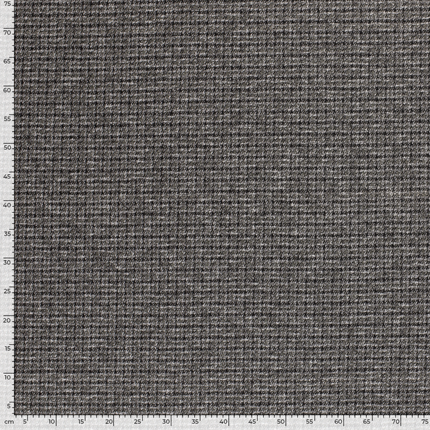 Jacquard fabric Pied de poule Black