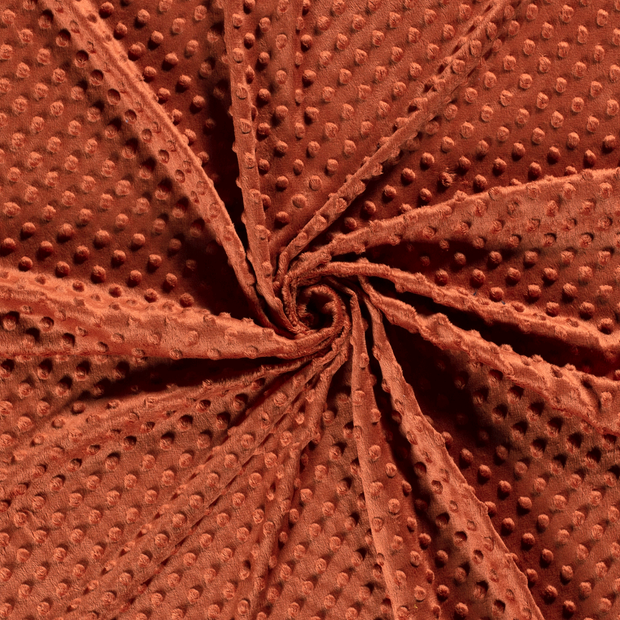 Minky fabric Brique 