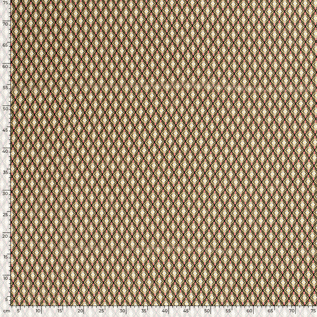 Chiffon fabric Abstract Khaki Green