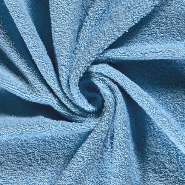 Terry Towelling fabric Unicolour Baby Blue