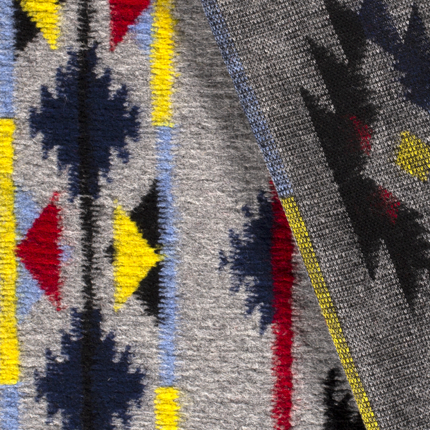 Heavy Knit fabric Abstract brushed 
