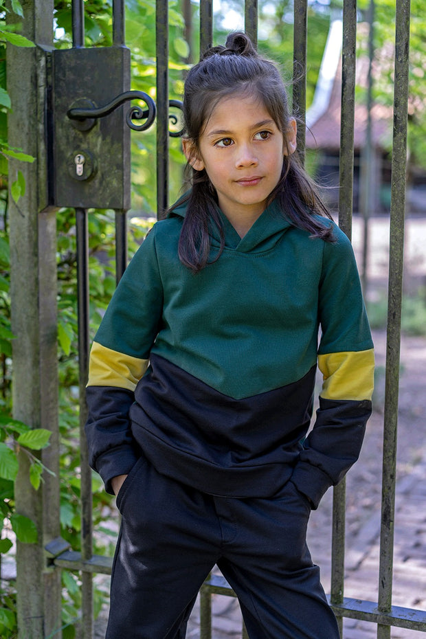 French Terry fabric Unicolour Black