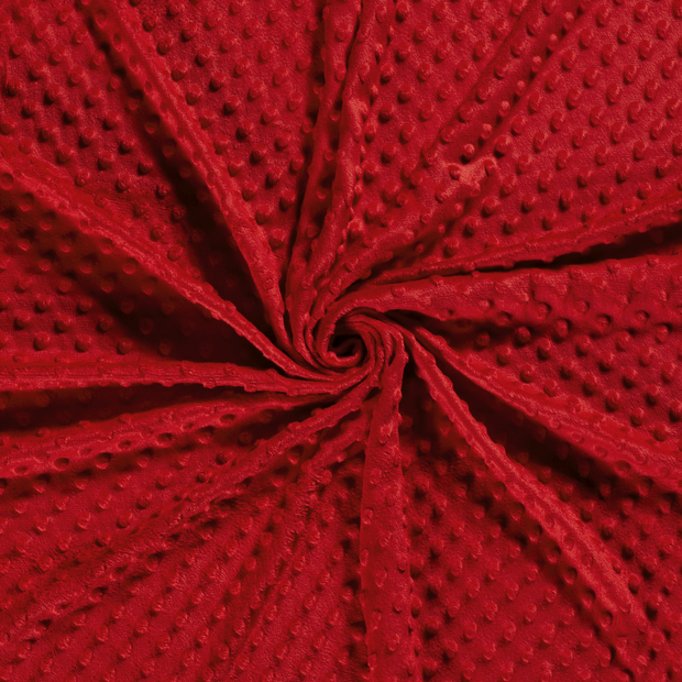 Minky fabric Red