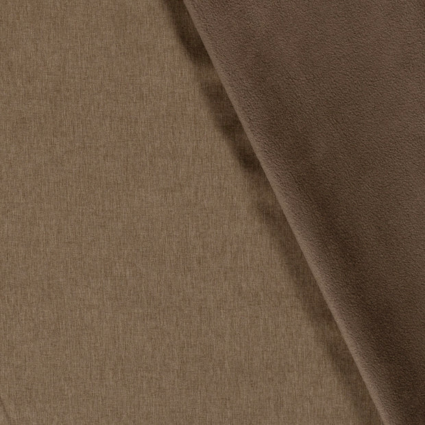 Softshell fabric Melange Brown
