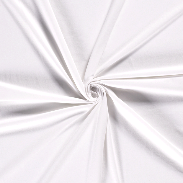 Baumwolle Jersey fabrik Optisches Weiß recycelt