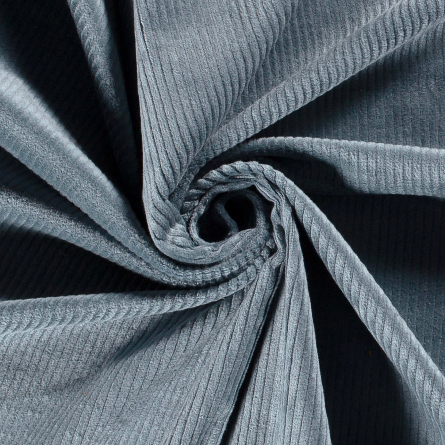Jumbo Cord Stretch 6w fabric Unicolour Steel Blue Wholesale fabrics Nooteboom Textiles