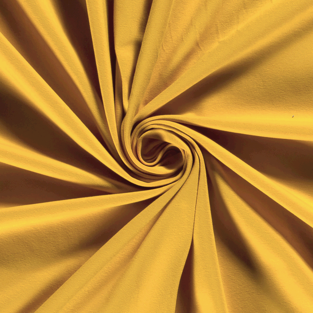 Cotton Jersey fabric Unicolour Butter Yellow