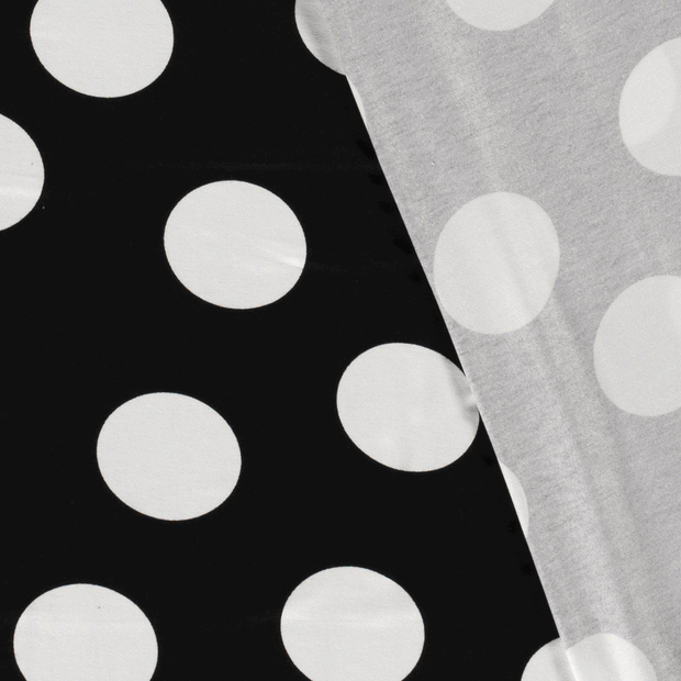 Viscose Vortex Jersey fabric Dots printed 