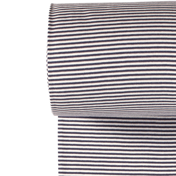 Cuff Material Yarn Dyed fabric Stripes Navy