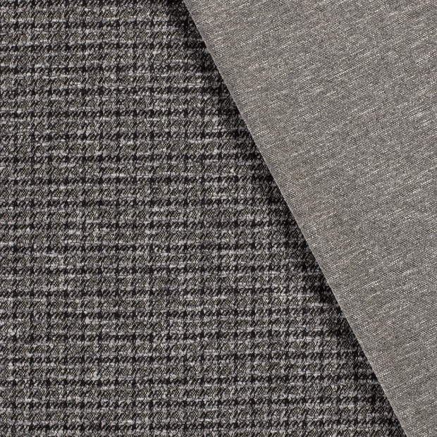 Jacquard fabric Pied de poule brushed 