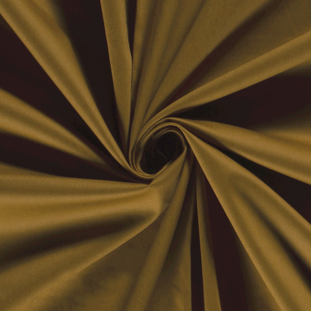 Cotton Satin fabric Unicolour Oker