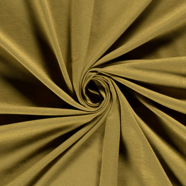 Bamboo Jersey fabric Unicolour Olive Green