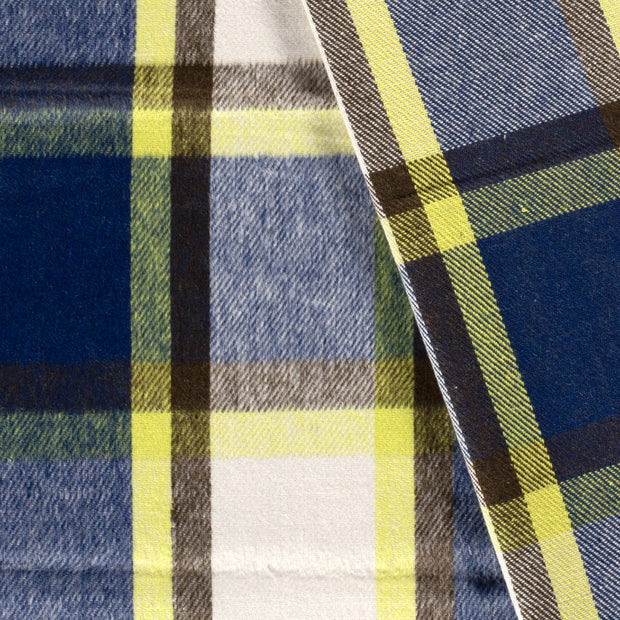 Jacquard fabric Checks brushed 