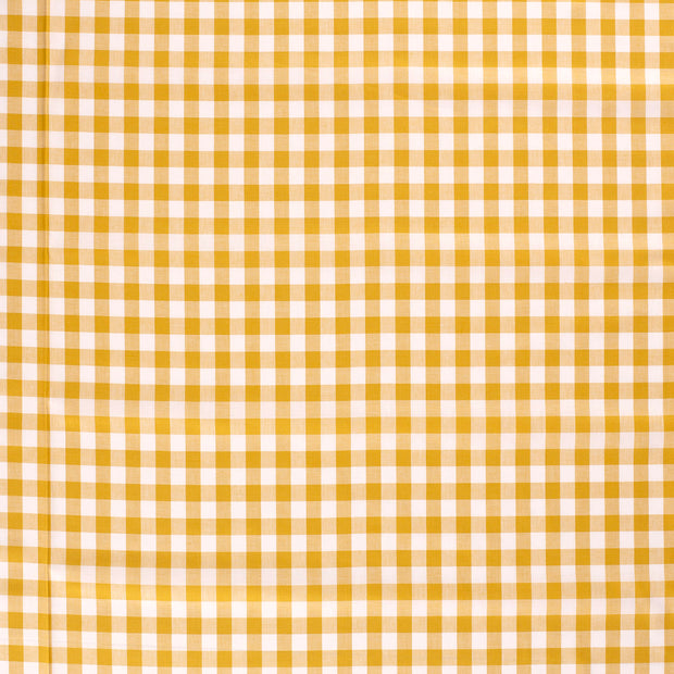 Cotton Poplin Yarn Dyed fabric Oker matte 