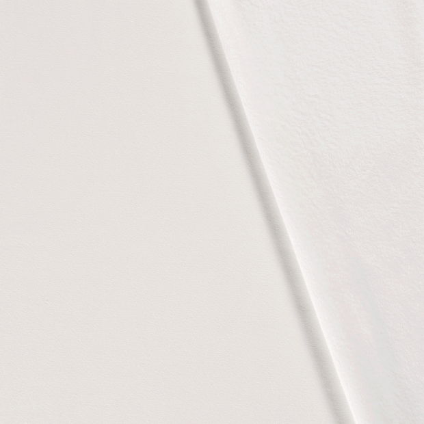 Alphen Fleece fabric Unicolour Off White