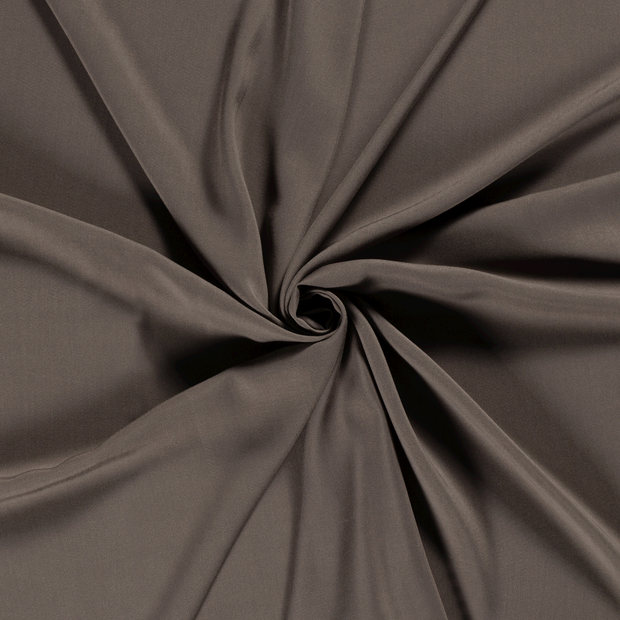 Viscose Poplin fabric Taupe Grey 