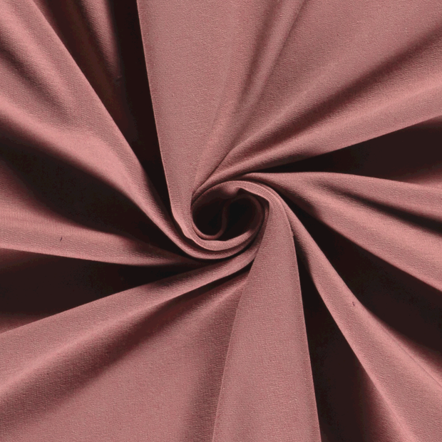 French Terry GOTS tissu Unicolore Vieux rose