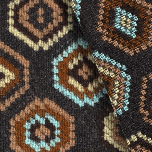 Heavy Knit fabric Abstract brushed 