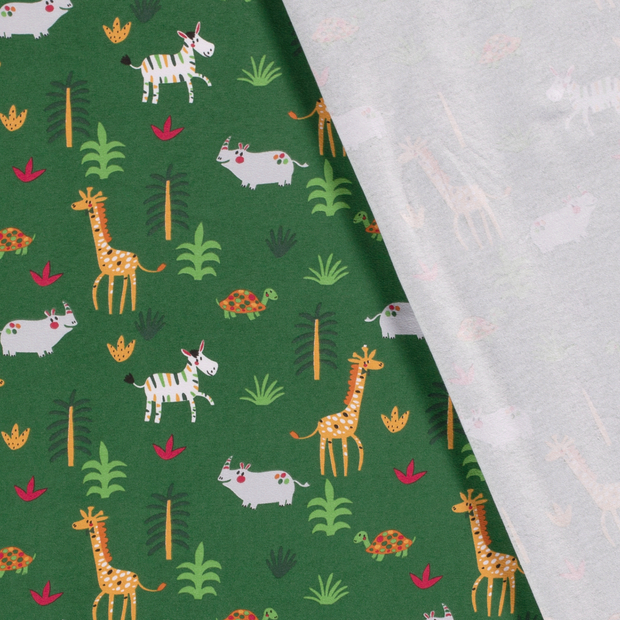 Cotton Jersey fabric Giraffes printed 