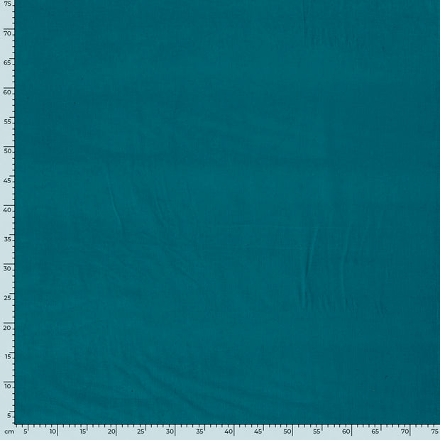 Babycord 21w fabric Unicolour Petrol