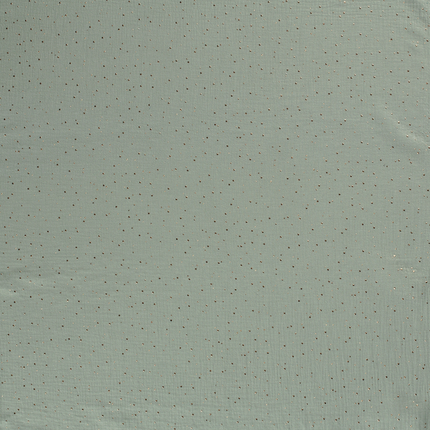 Muslin fabric Dark Mint matte 