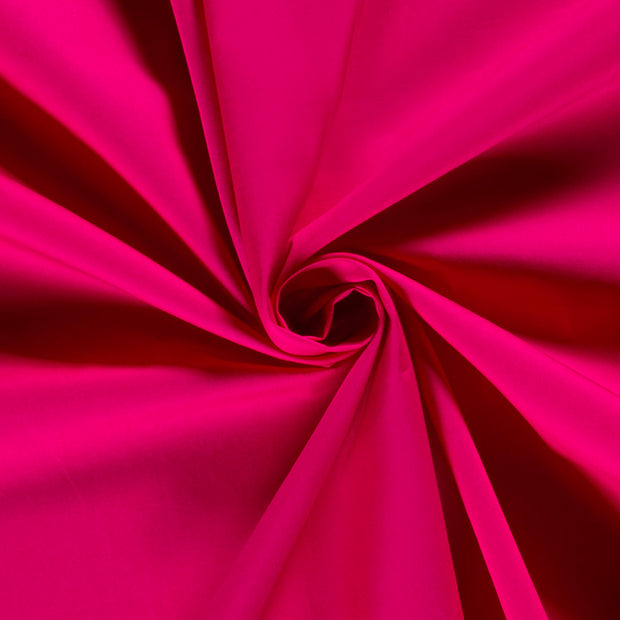 Algodón Popelina tela Unicolor Fucsia