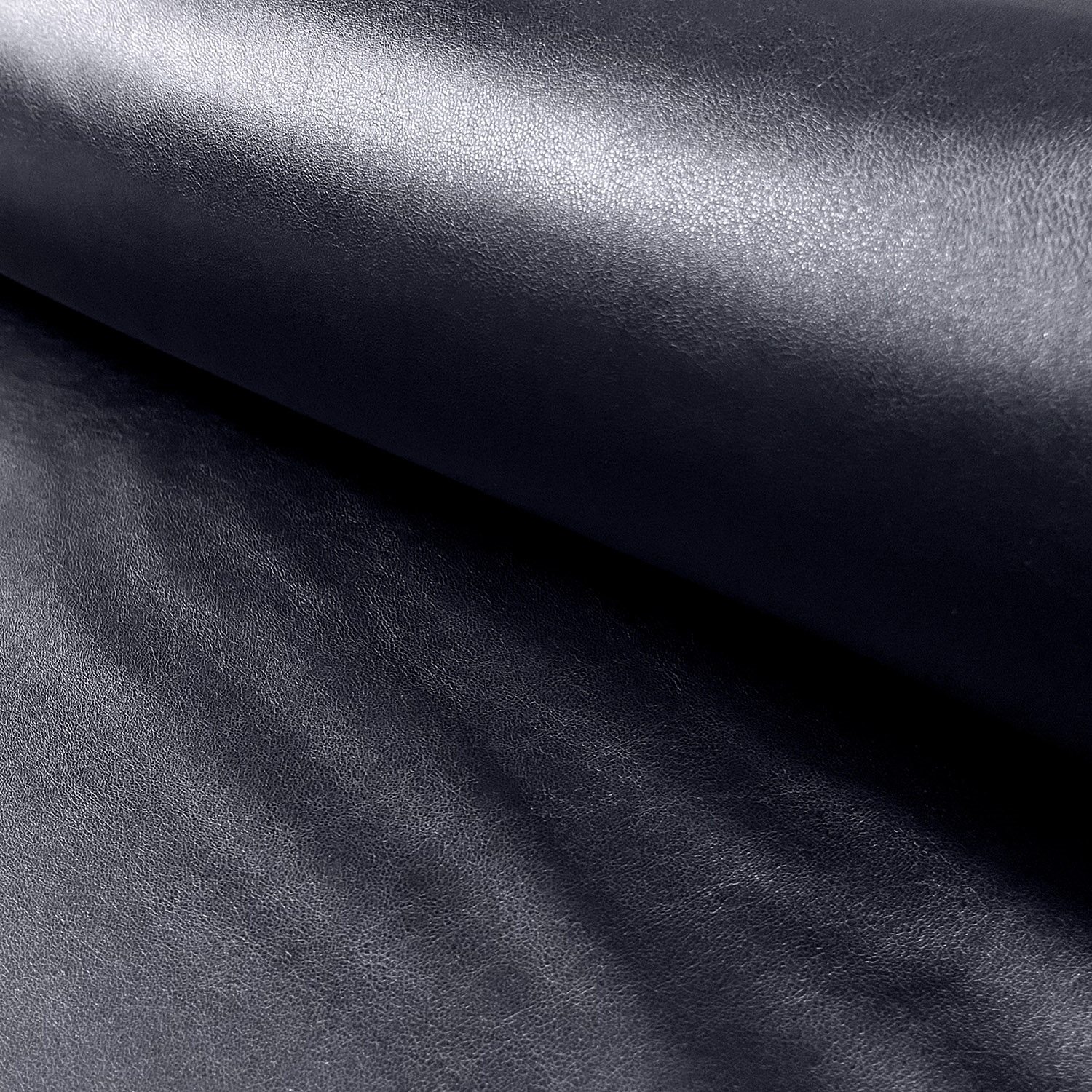 Stretch Leather fabric Unicolour Navy Wholesale fabrics