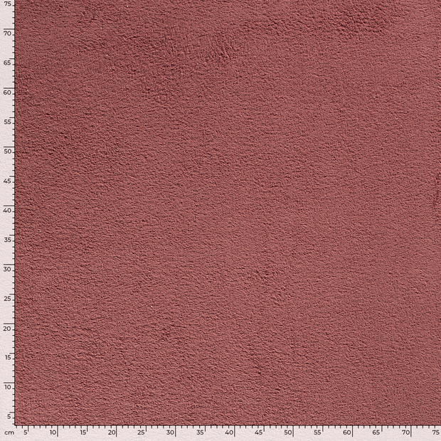 Terry Towelling fabric Unicolour Old Pink
