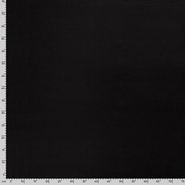 Satin Stretch fabrik Uni Schwarz