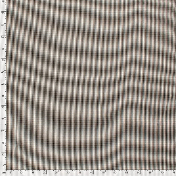 Gabardine fabric Checks White