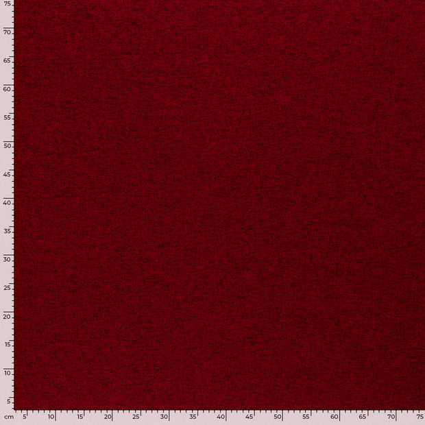 Jogging fabric Melange Dark Red